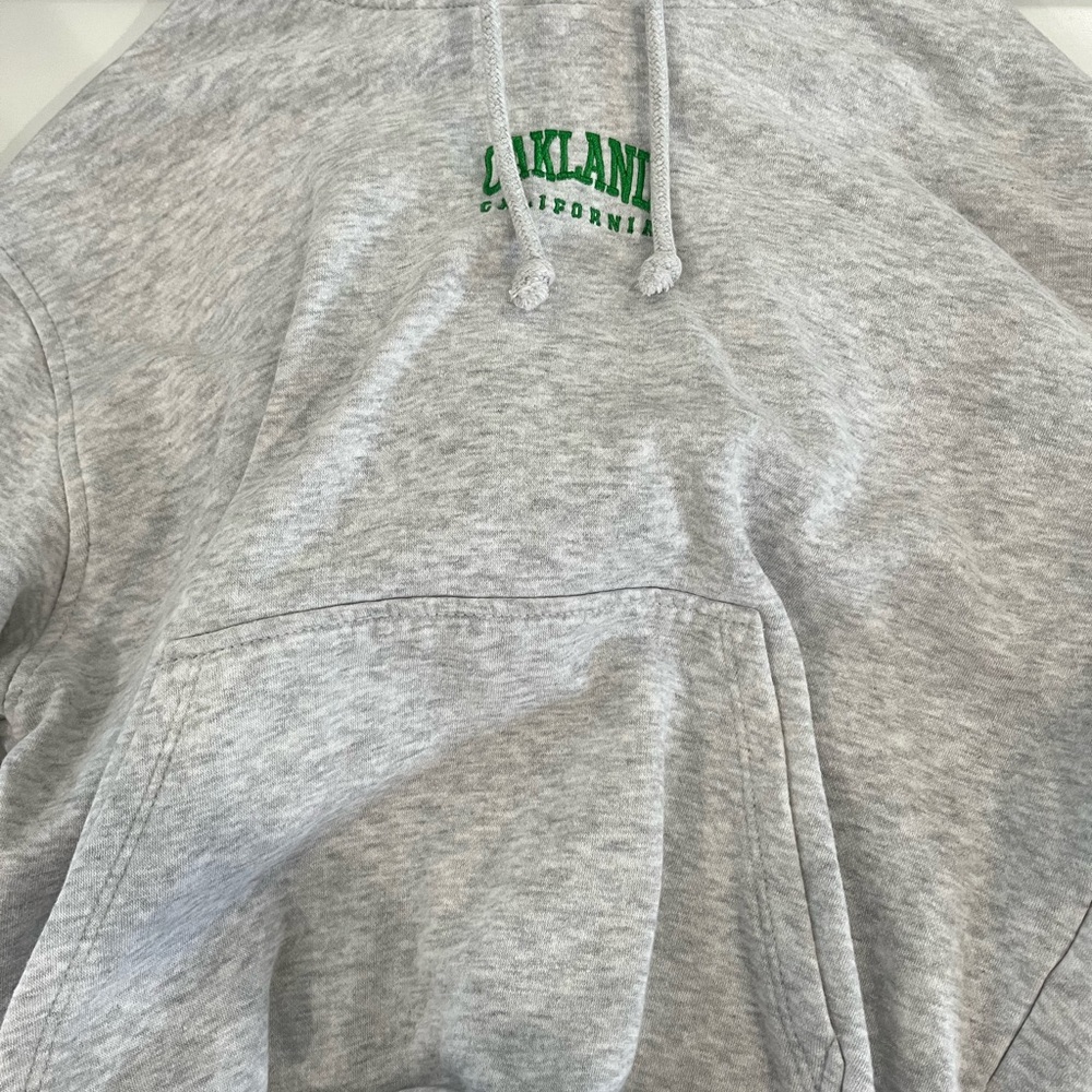 Cotton On Gray Hoodie with Green Oakland Print